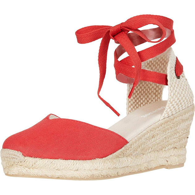 Soludos Lyon Wedge Espadrille Cherry 36.5