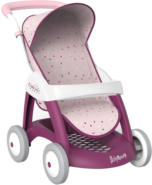 Коляска Smoby Toys Baby Nurse Прованс Прогулка с козырьком и корзиной ...