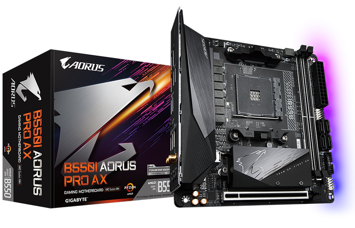 CPU AMD RYZEN7 3700X GIGABYTE B550 Used GIGABYTE B550 GAMING X Motherboard for AMD AM4, 4 DDR4