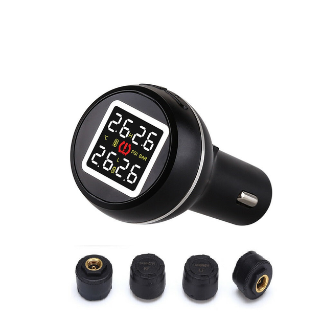TPMS система контроля давления в шинах в прикуриватель D580 внешние датчики - изображение 1