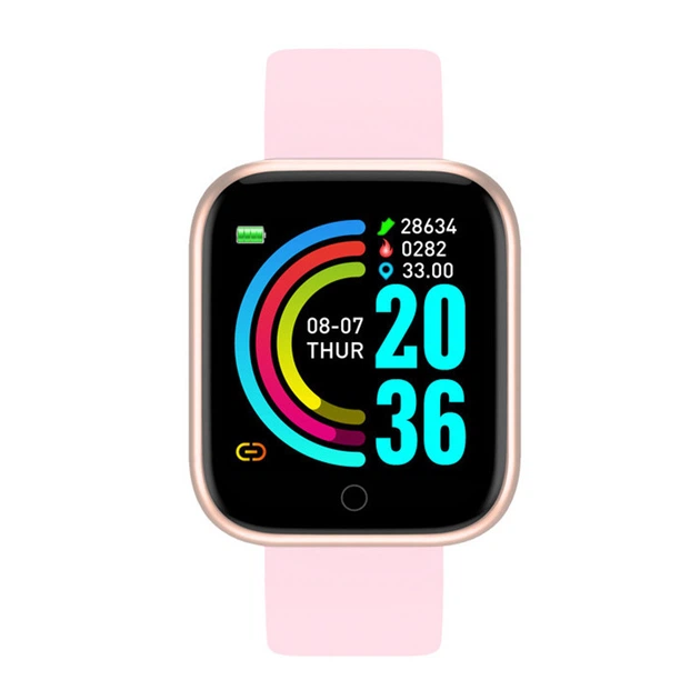 Смарт-часы 1,3" Smart Watch Y68 Rose Gold - изображение 2