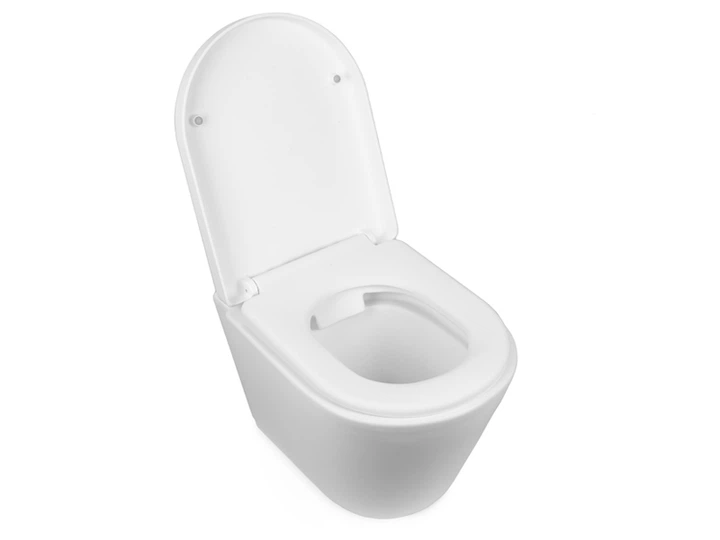 Унитаз NEWARC Life Rimless 9823W-M с сиденьем Soft Close дюропласт белый матовый (9823W-M) - изображение 4