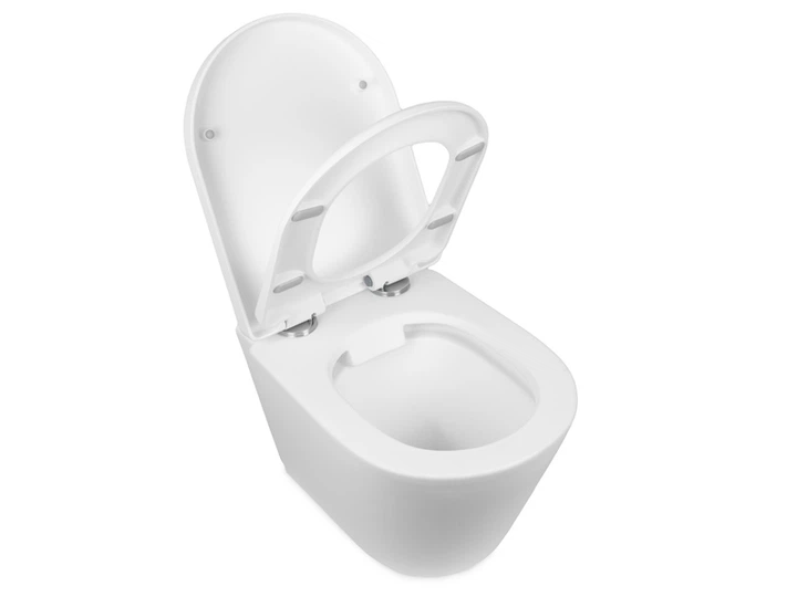 Унитаз NEWARC Life Rimless 9823W-M с сиденьем Soft Close дюропласт белый матовый (9823W-M) - изображение 6