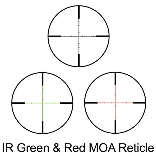 Приціл оптичний Barska Level 4-16x50 (IR MOA R/G) + Rings Brsk925758 - зображення 3