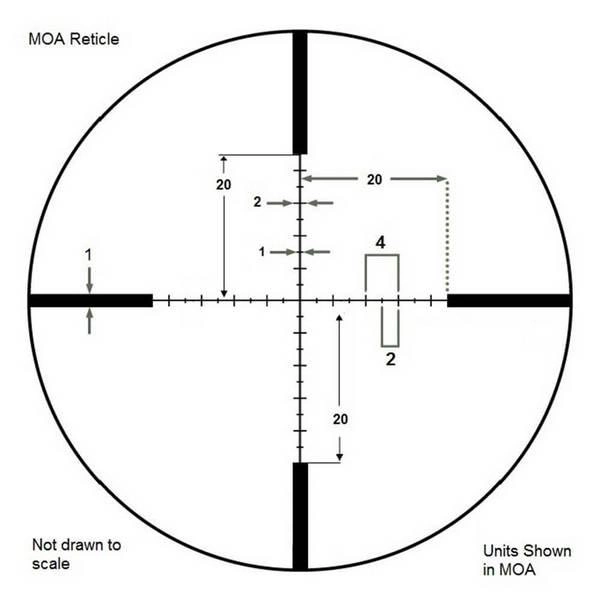 Прицел оптический Barska Level 4-16x50 (IR MOA R/G) + Rings Brsk925758 - изображение 4