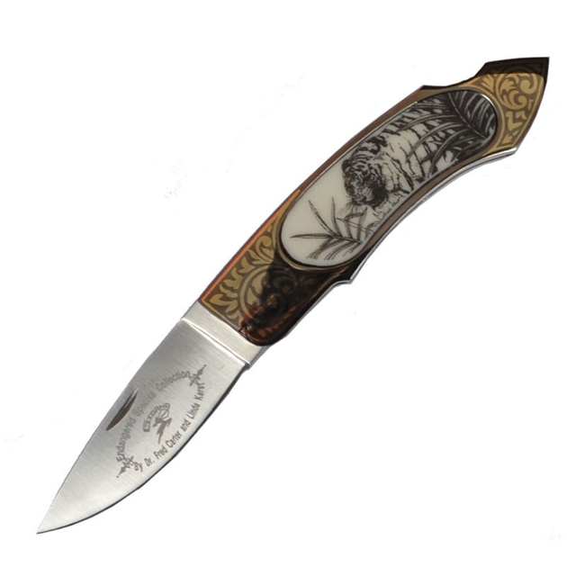 Нож складной GIGAND FC-9788D Тигр (длина: 18.0см, лезвие: 7.7см) - изображение 1