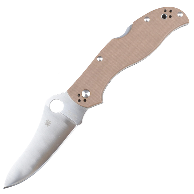Нож складной Spyderco Stretch (длина: 210мм, лезвие: 94мм), коричневый - изображение 1