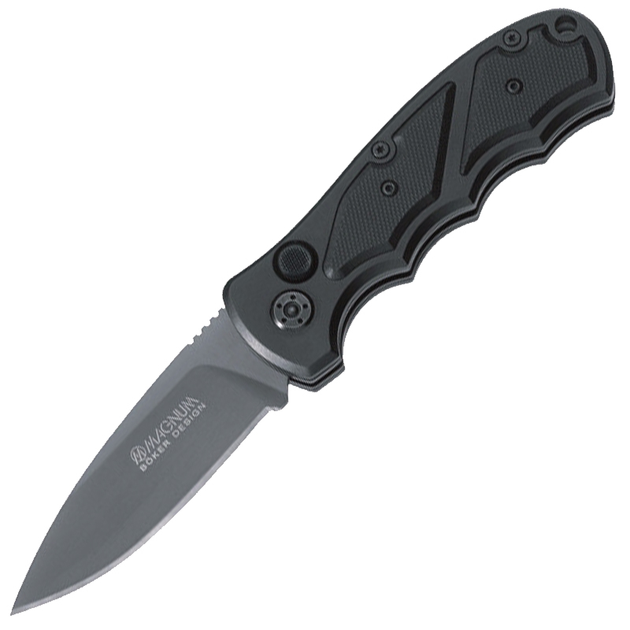 Нож складной Boker Magnum Blitz Auto (длина: 189мм, лезвие: 80мм), черный - изображение 1