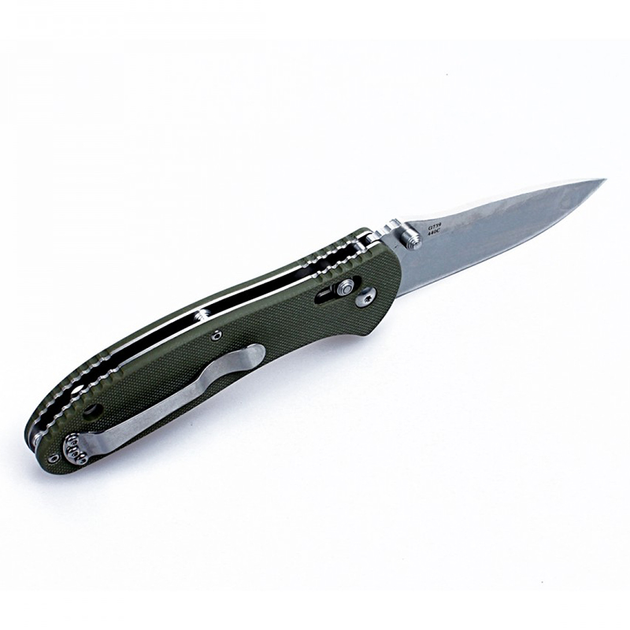 Нож складной Ganzo G7392 (длина: 205мм, лезвие: 87мм, сатин), зеленый - изображение 2