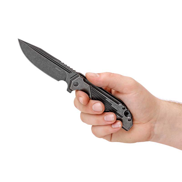 Нож складной Boker Plus Lateralus Blackwash (длина: 201мм, лезвие: 92мм), стальной - изображение 2