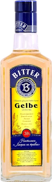 Настойка Ликерная на травах Gelbe Bitter 0.5 л 38% (4820136352554) - изображение 1