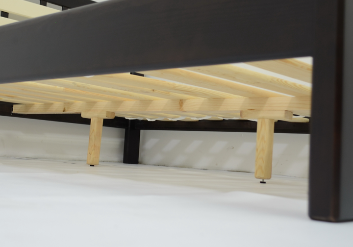 Двуспальная Кровать из дерева сосна 120*200 Престиж MECANO цвет Венге 19MKR029 - изображение 3