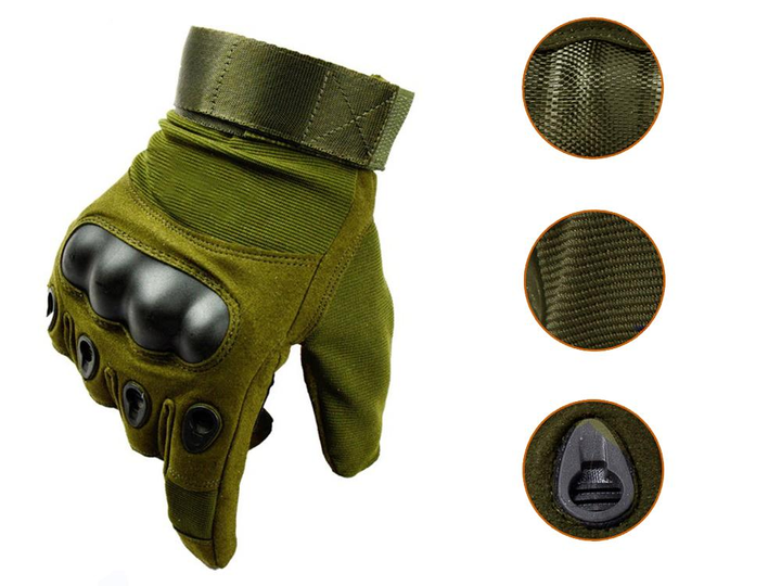 Перчатки  Oakley Для мужчин Армейские, военные, тактические XL Зеленый (1005-668-02) - изображение 2