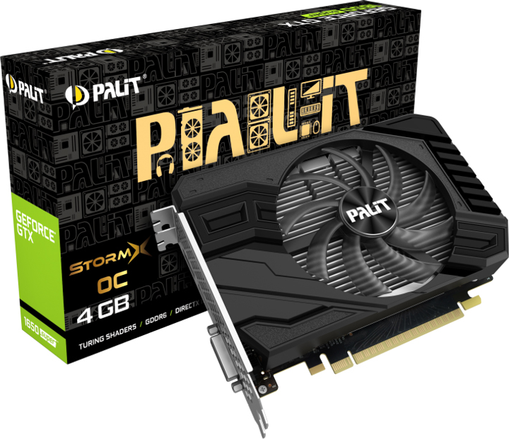 Видеокарта Palit PCI-Ex GeForce GTX 1650 Super StormX OC 4GB