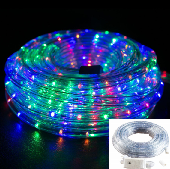 Дюралайт гирлянда Xmas Rope Light 10 м мультицветная шланг OD-0028 - Фото 1 Дюралайт гирлянда Xmas Rope Light 10 м мультицветная шланг OD-0028 - изображение 1