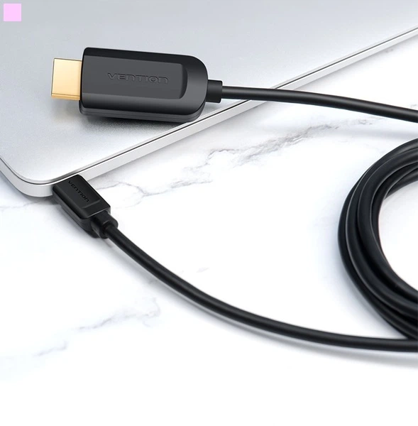 Адаптер-кабель Vention Type-C - HDMI 2 м Black (64619779/CGUBH) - зображення 3