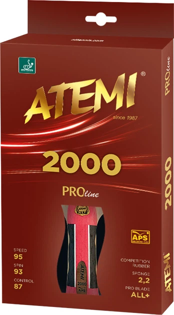 Rakieta do tenisa stołowego Atemi 2000A (4740152100529) - obraz 2