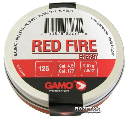 Свинцовые пули Gamo Red Fire 0.51 г 125 шт (6322711D) - изображение 1