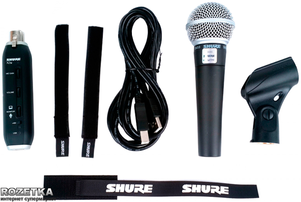 Микрофон Shure SM58 + X2u – фото, отзывы, характеристики в