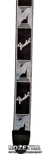Гитарный ремень Fender Monogrammed Strap Black/Light Grey/Dark Grey 2" (099-0681-543) - изображение 3