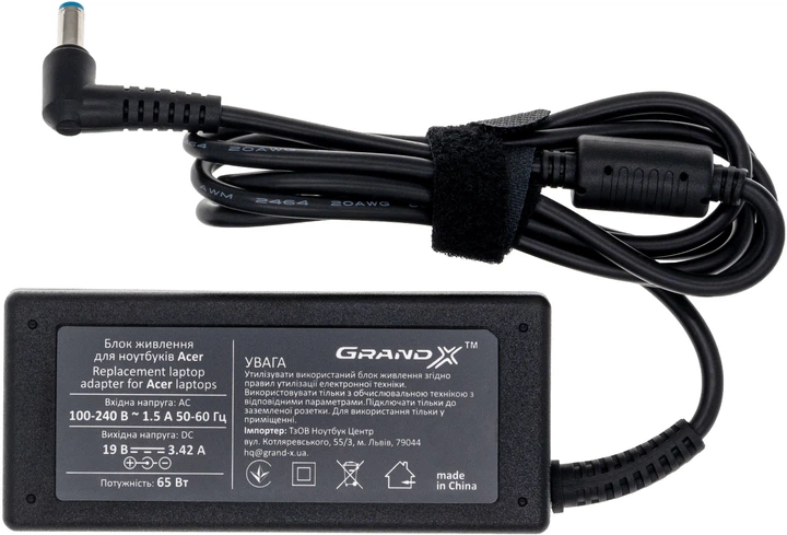 Блок живлення для ноутбука Acer (19V 3.42A 65W) (ACACL65W) – фото ...