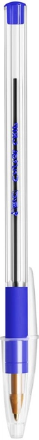 Набор шариковых ручек 20 шт BIC Cristal Grip Синий 0.4 мм Прозрачный корпус (3086123004061) - изображение 2