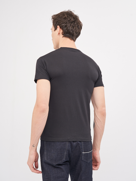 Футболка хлопковая длинная мужская Fruit of the loom Original 061082036 XL Черная (5000000004034) 