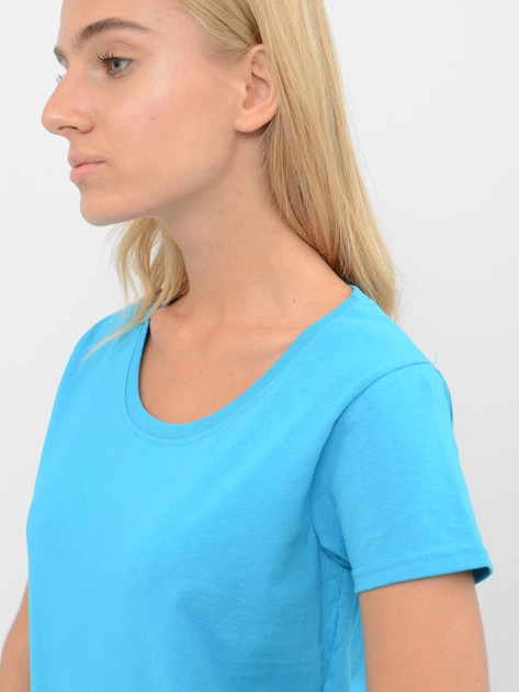 Футболка хлопковая женская Fruit of the loom Valueweight Ladies 0613720ZU S Ультрамарин (5000000005468) - изображение 4