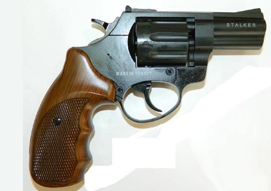 Револьвер під патрон Флобера Stalker 2.5 "Wood" (силуміновий барабан) - зображення 1