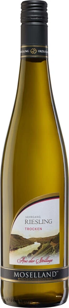 Вино Moselland Riesling Trocken біле сухе 0.75 л (4006975006180) - Фото 1 Вино Moselland Riesling Trocken біле сухе 0.75 л (4006975006180) - зображення 1
