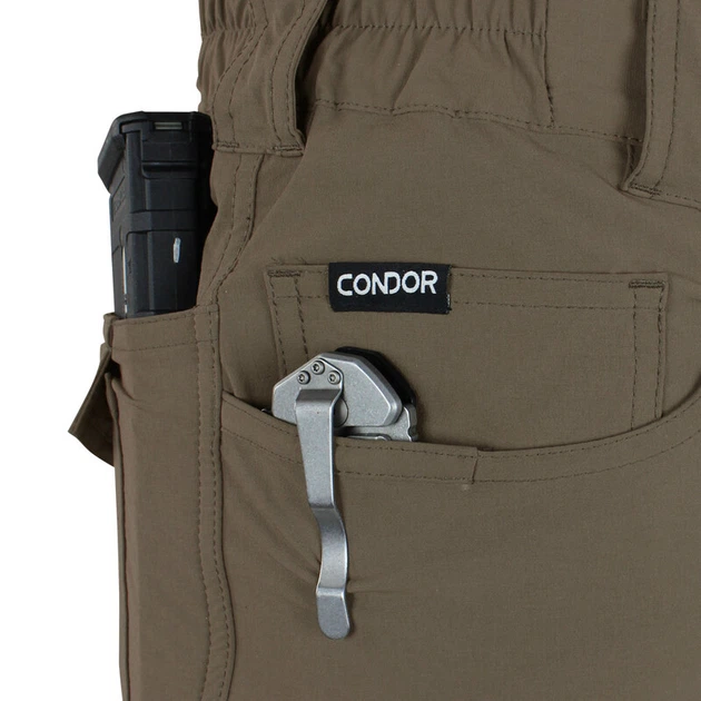 Всесезонные тактические штаны Condor ODYSSEY PANTS (GEN II) 101176 36/32, FDE (пустельний) - изображение 5