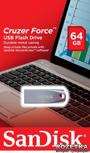 Карта пам'яті SanDisk Cruzer Force 64GB (SDCZ71-064G-B35) - зображення 5
