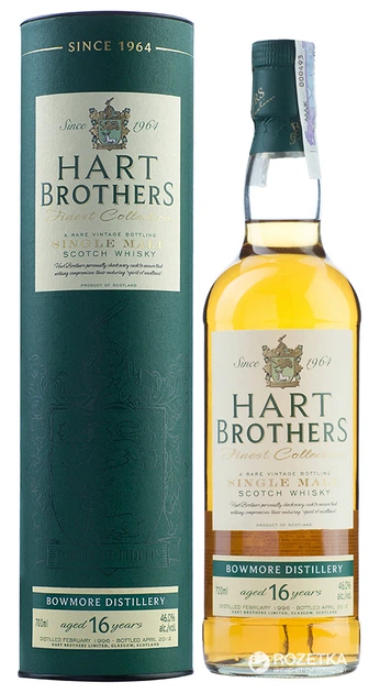 Виски Hart Brothers Bowmore Vintage 16 YO 0.7 л 46% (5017750209664) - изображение 2