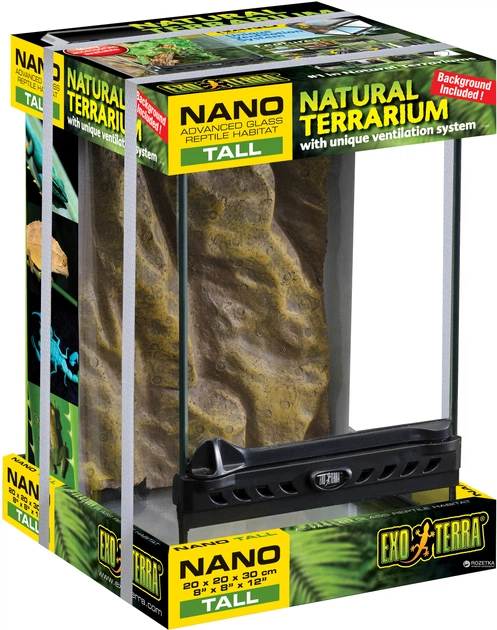 Terrarium Exo Terra Natural Nano szklane 20x20x30 cm (15561226011) - Zdjęcie 2 Terrarium Exo Terra Natural Nano szklane 20x20x30 cm (15561226011) - obraz 2