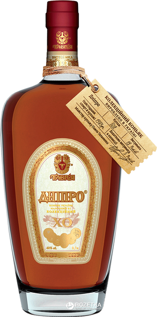 Коньяк Tavria Днипро коллекционный 12 лет выдержки 0.7 л 40% (4820000620086) - изображение 1