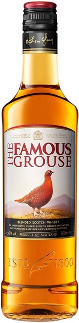 Виски The Famous Grouse 0.5 л 40% (5010314550004_5010314090906) – фото ...