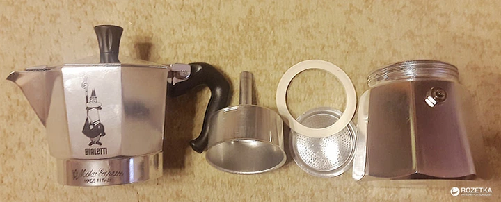 Kawiarka Bialetti Moka Express na 9 filiżanek 420 ml srebrzysta (990001165) (955555911128880) - Outlet - obraz 5