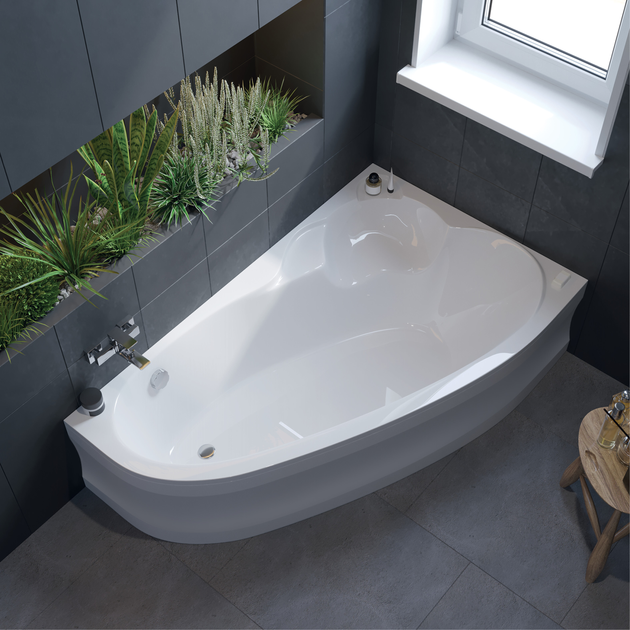 Ванна акриловая асимметричная KOLLER POOL Nadine 170x100R – фото ...