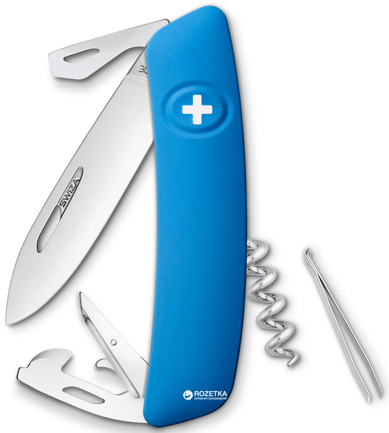 Швейцарский нож Swiza D03 Blue (KNI.0030.1030) - изображение 1