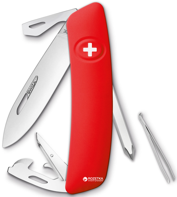 Швейцарский нож Swiza D04 Red (KNI.0040.1000) - изображение 1