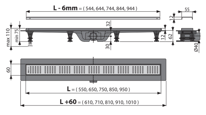Трап ALCA PLAST APZ10-650 (8595560539580) - зображення 2