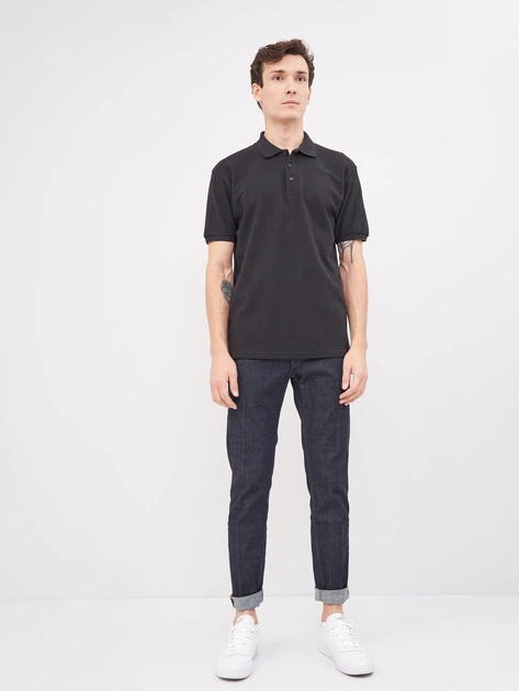 Поло довге чоловіче Fruit of the loom 063218036 Преміум L Чорне (5000000001934) - зображення 3