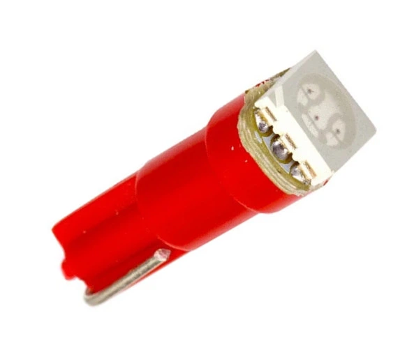Светодиодная лампа Т5 1 SMD 5050 Autoexpect 12V Красная (15140) - изображение 3
