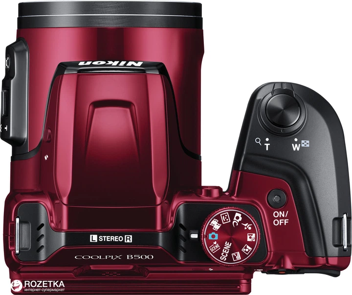 Фотоаппарат Nikon Coolpix B500 Red (VNA953E1) купить на ROZETKA