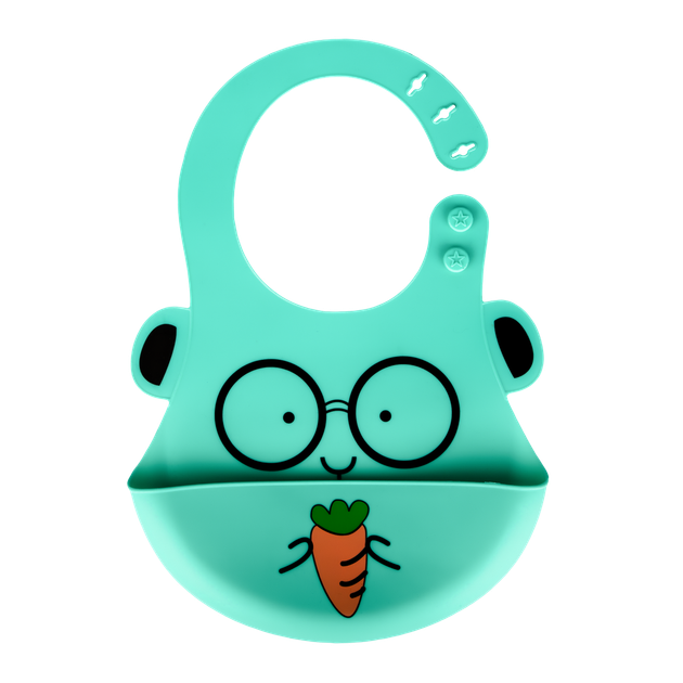 Слюнявчик силиконовый Zupo Crafts бирюзовый - Фото 2 Слюнявчик силиконовый Zupo Crafts бирюзовый - изображение 2