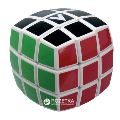 Акция на Головоломка V-Cube Кубик Рубіка 3х3 V3d-WH Білий Круглий от Rozetka