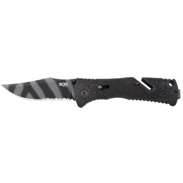 Нож SOG Trident Black Blade Serrated (TF3-BX) - изображение 1