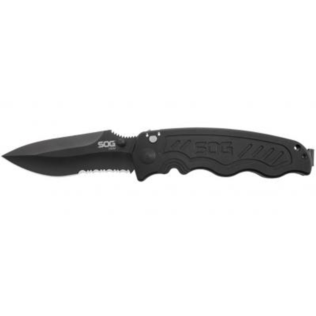 Нож SOG Zoom Black Blade Serrated (ZM1016-BX) - изображение 1