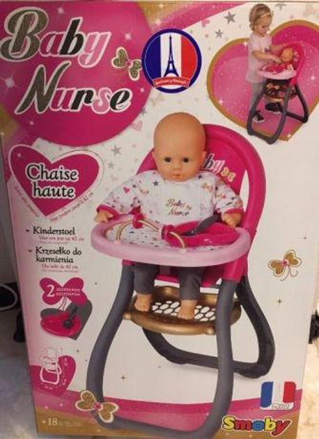 Smoby - Baby Nurse - Chaise Haute