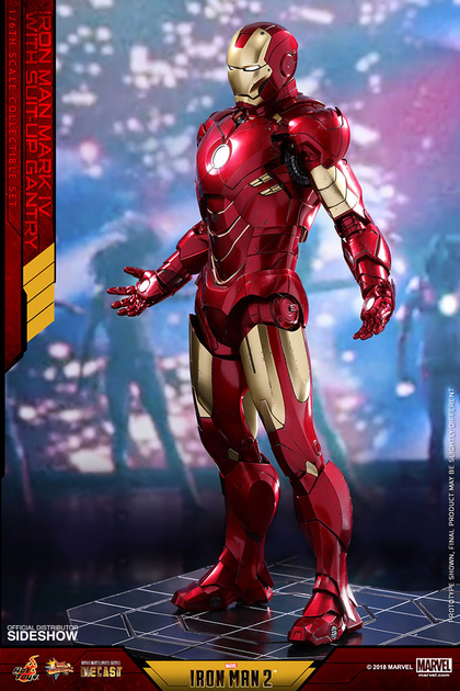 Hot toys iron man suit best sale up gantry